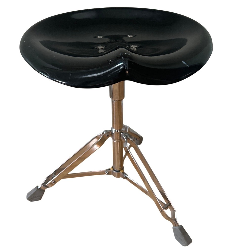 70s Yasuaki Sasamoto Tractor Seat Drummers Beat Stool Dulton Co Black Chrome